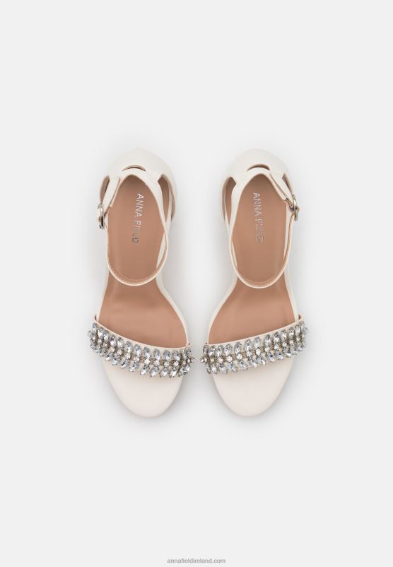 Z62T1341 Women Anna Field High Heeled Sandals White