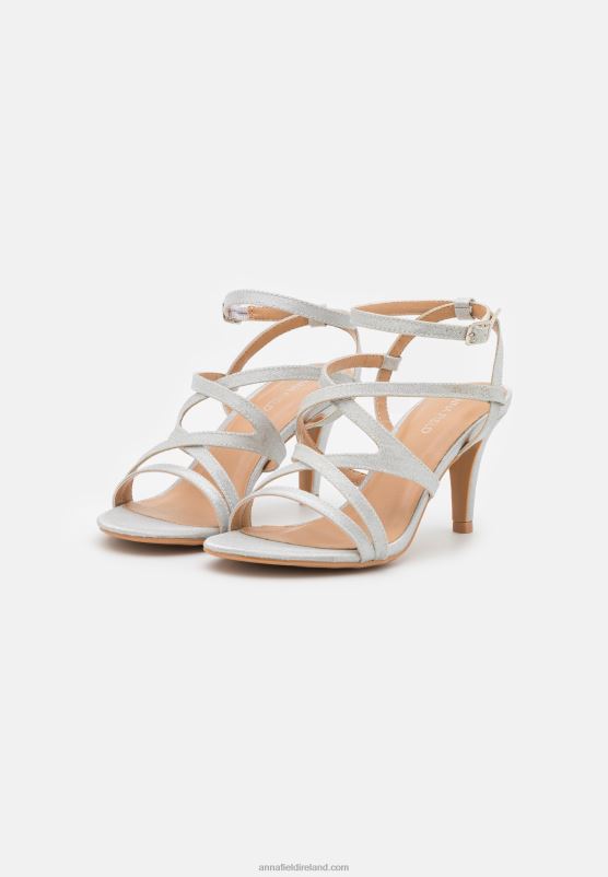 Z62T1343 Women Anna Field Sandals Silver
