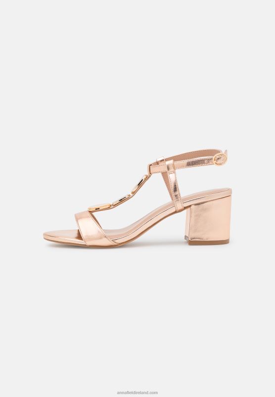 Z62T1345 Women Anna Field Sandals Rose Gold-Coloured