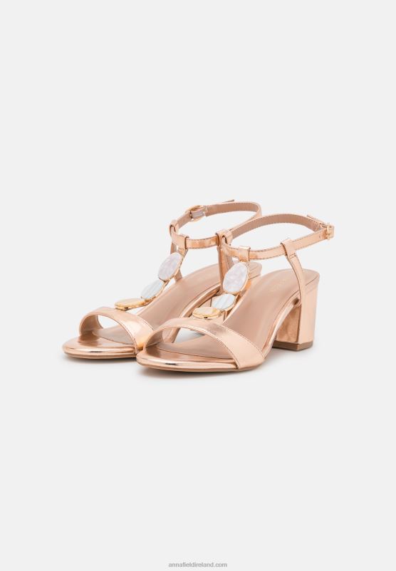Z62T1345 Women Anna Field Sandals Rose Gold-Coloured