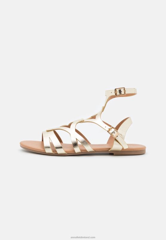 Z62T1373 Women Anna Field Sandals Gold