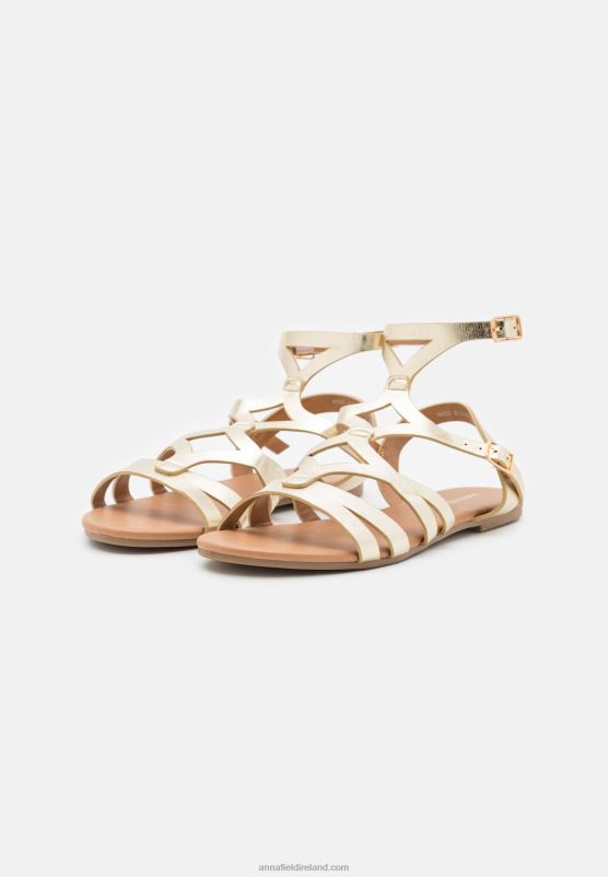 Z62T1373 Women Anna Field Sandals Gold