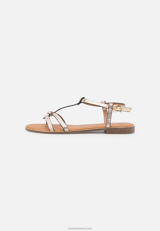 Z62T1377 Women Anna Field Sandals Gold