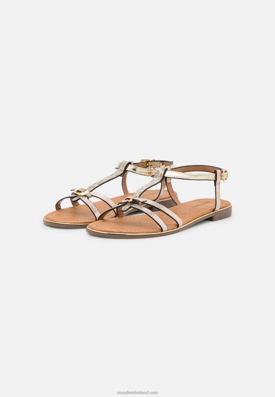Z62T1377 Women Anna Field Sandals Gold