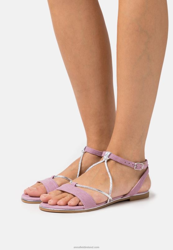 Z62T1384 Women Anna Field Sandals Lilac