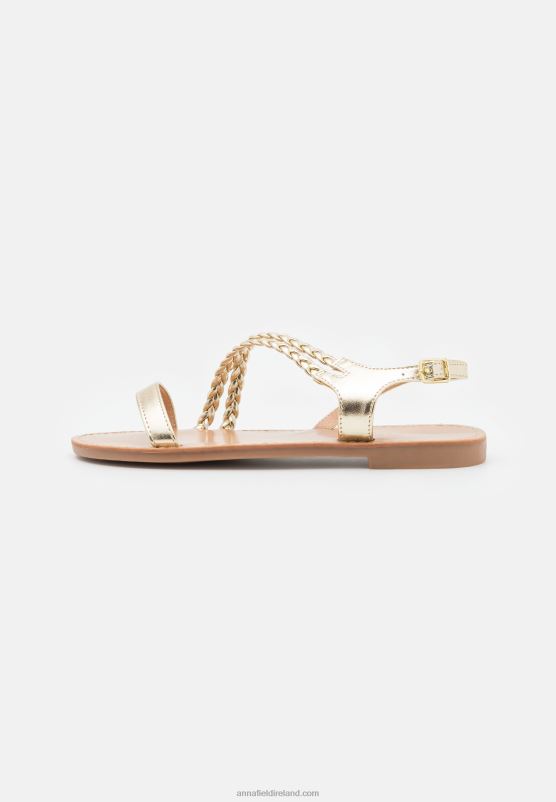 Z62T1391 Women Anna Field Sandals Gold