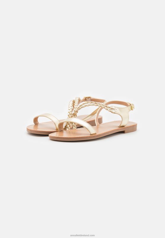 Z62T1391 Women Anna Field Sandals Gold