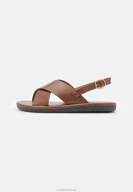 Z62T1403 Women Anna Field Sandals Cognac