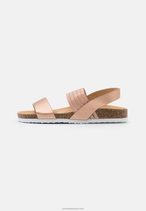 Z62T1411 Women Anna Field Sandals Rose Gold