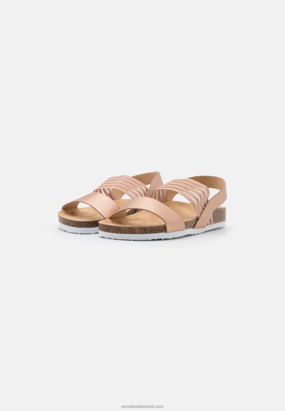 Z62T1411 Women Anna Field Sandals Rose Gold