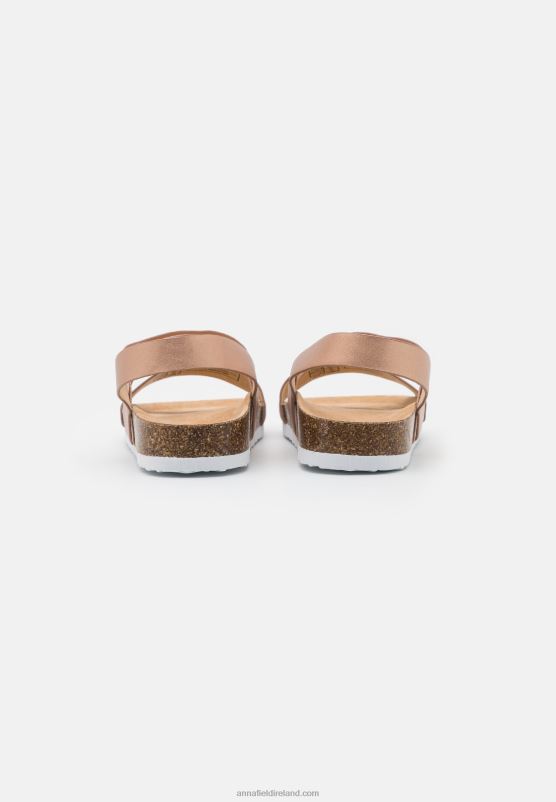 Z62T1411 Women Anna Field Sandals Rose Gold