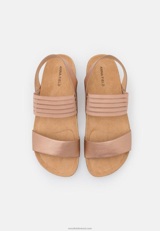 Z62T1411 Women Anna Field Sandals Rose Gold