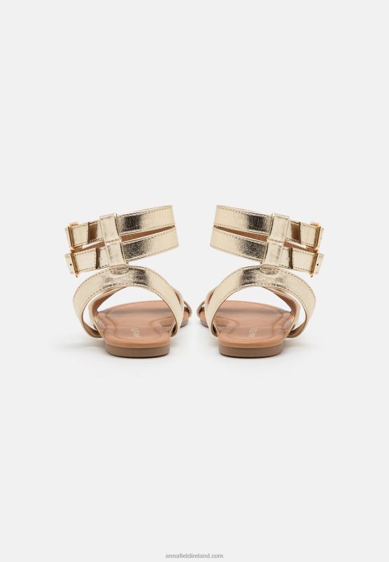 Z62T1424 Women Anna Field Sandals Gold