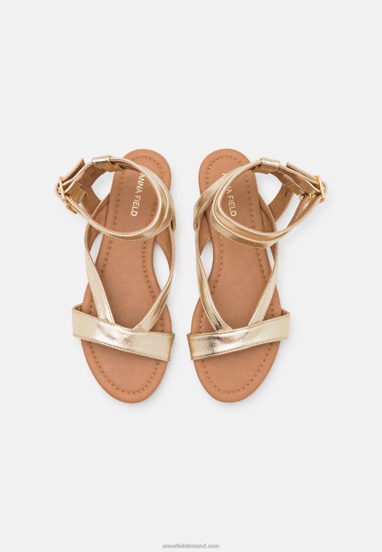 Z62T1424 Women Anna Field Sandals Gold
