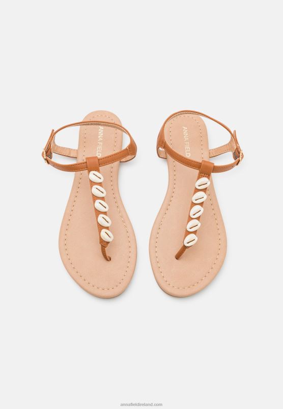 Z62T1429 Women Anna Field Sandals Cognac