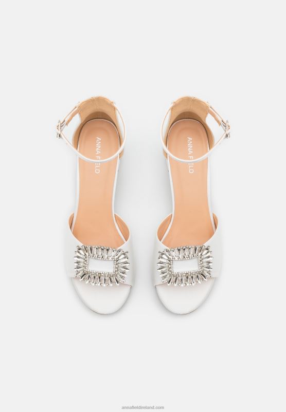 Z62T1434 Women Anna Field Sandals White