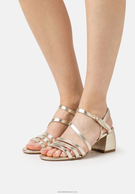 Z62T1435 Women Anna Field Sandals Gold