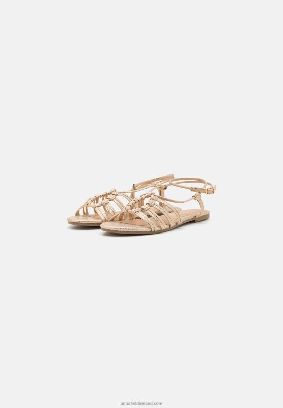 Z62T1436 Women Anna Field Sandals Gold