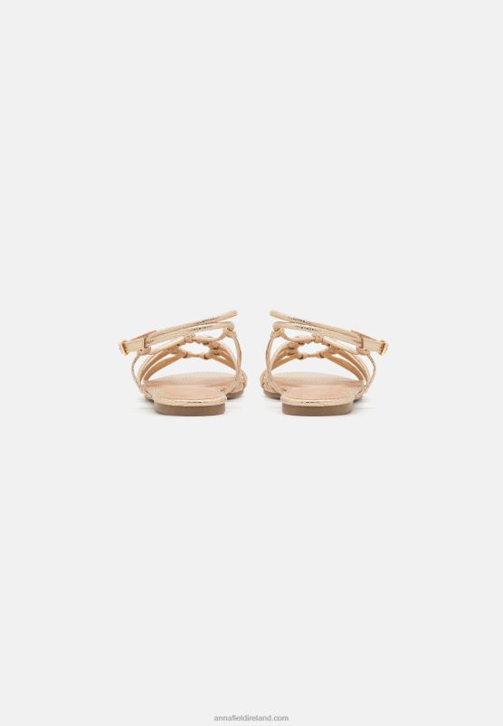 Z62T1436 Women Anna Field Sandals Gold