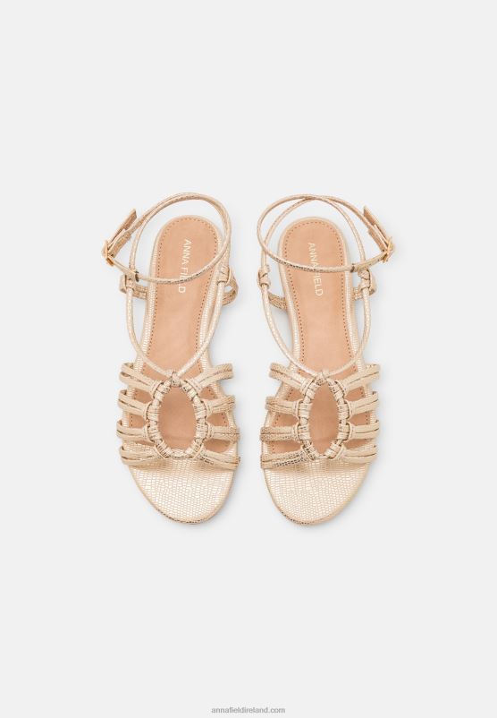 Z62T1436 Women Anna Field Sandals Gold