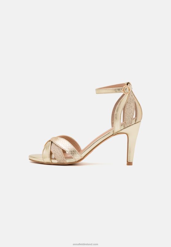 Z62T1441 Women Anna Field Sandals Gold