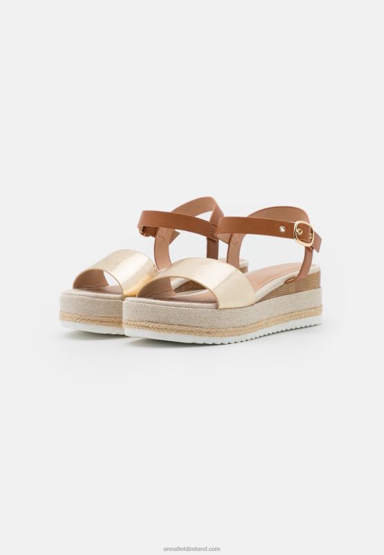 Z62T1456 Women Anna Field Comfort Espadrilles Gold