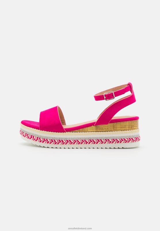Z62T1457 Women Anna Field Platform Sandals Pink