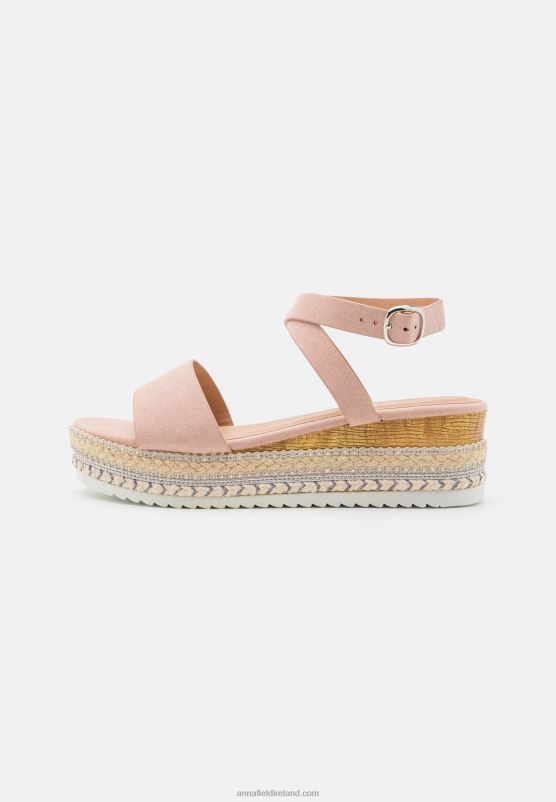 Z62T1476 Women Anna Field Espadrilles Light Pink
