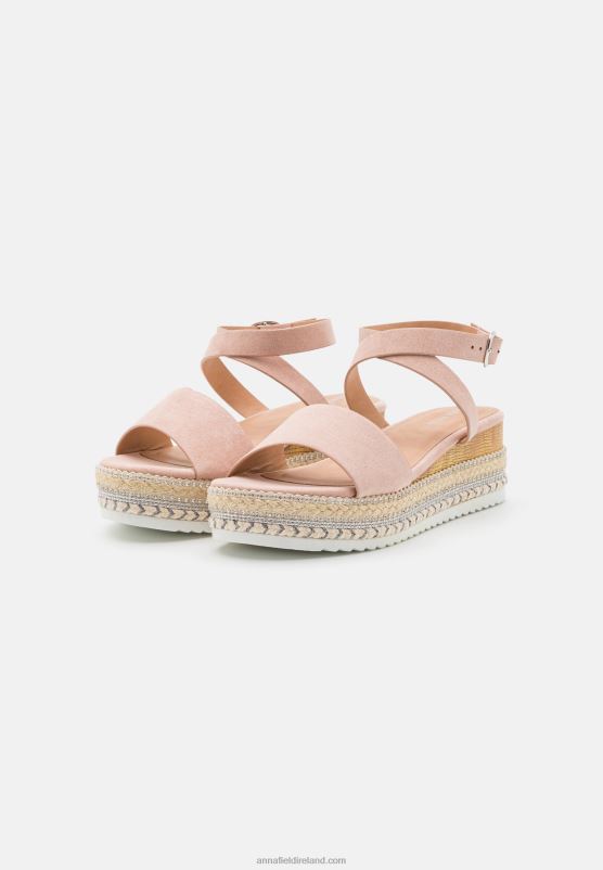 Z62T1476 Women Anna Field Espadrilles Light Pink