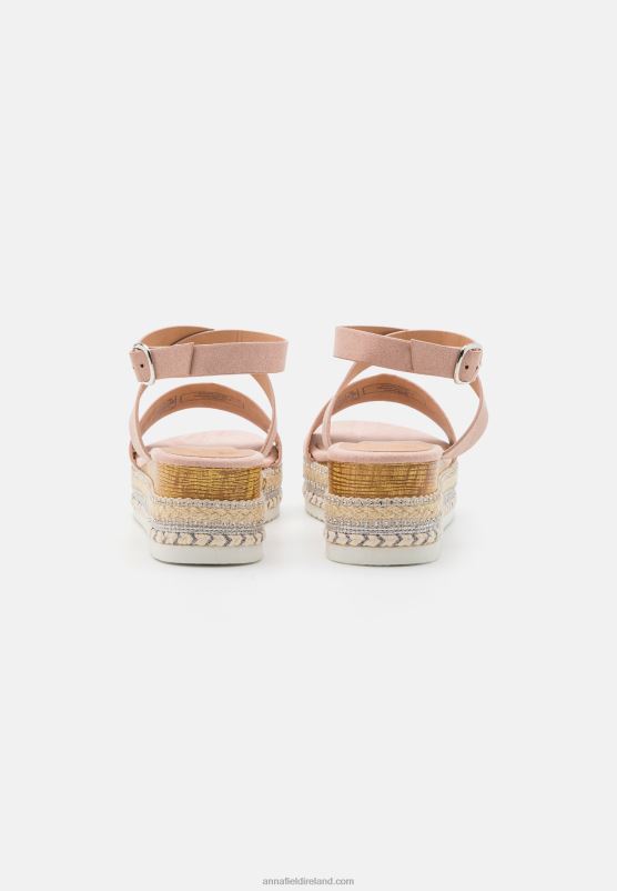 Z62T1476 Women Anna Field Espadrilles Light Pink