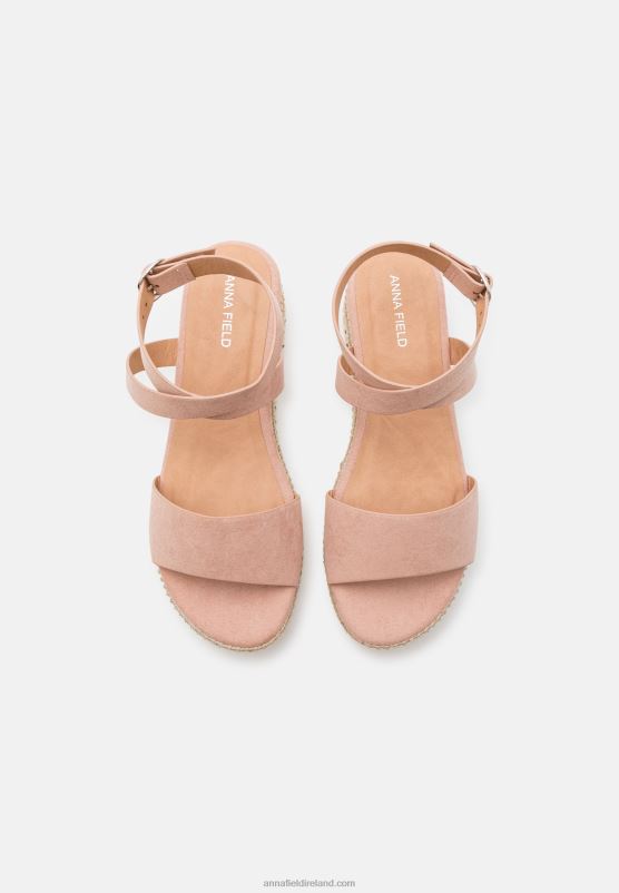 Z62T1476 Women Anna Field Espadrilles Light Pink