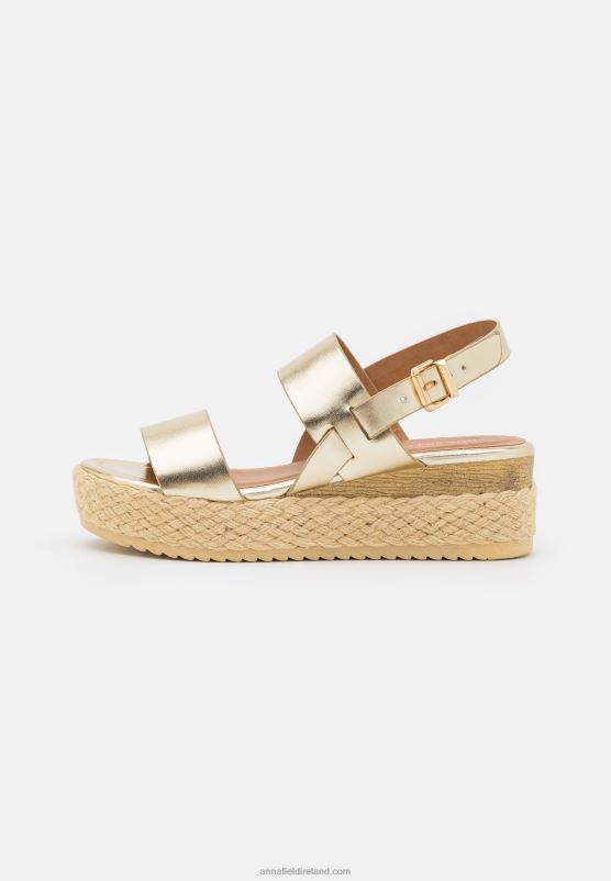 Z62T1481 Women Anna Field Espadrilles Gold