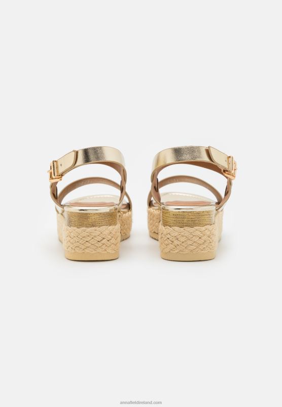 Z62T1481 Women Anna Field Espadrilles Gold