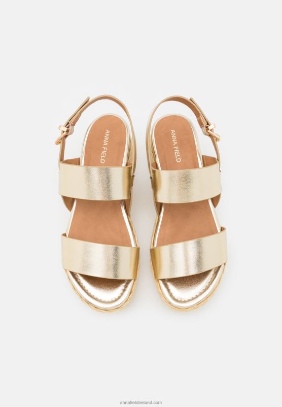 Z62T1481 Women Anna Field Espadrilles Gold