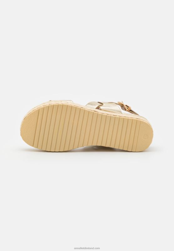 Z62T1481 Women Anna Field Espadrilles Gold