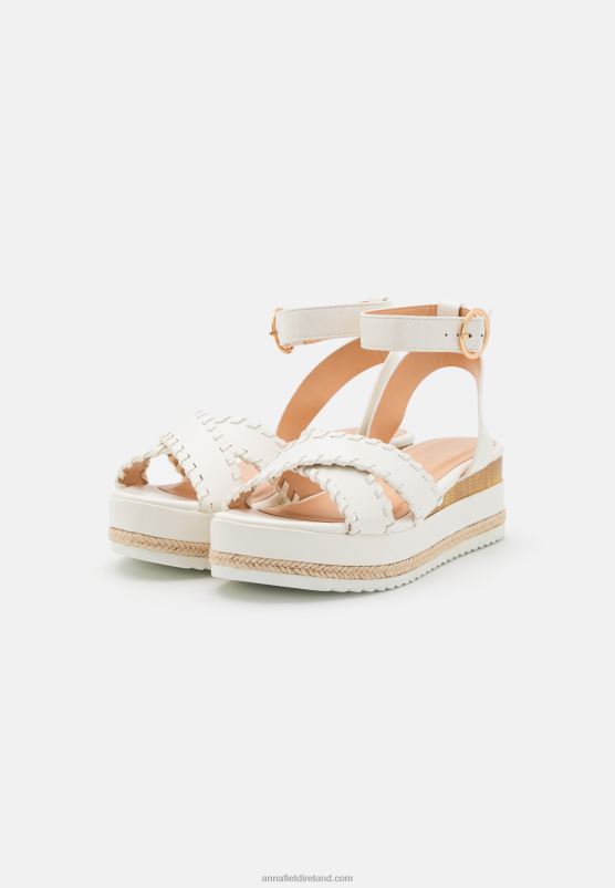 Z62T1493 Women Anna Field Platform Sandals White