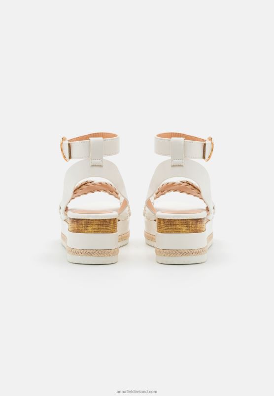 Z62T1493 Women Anna Field Platform Sandals White