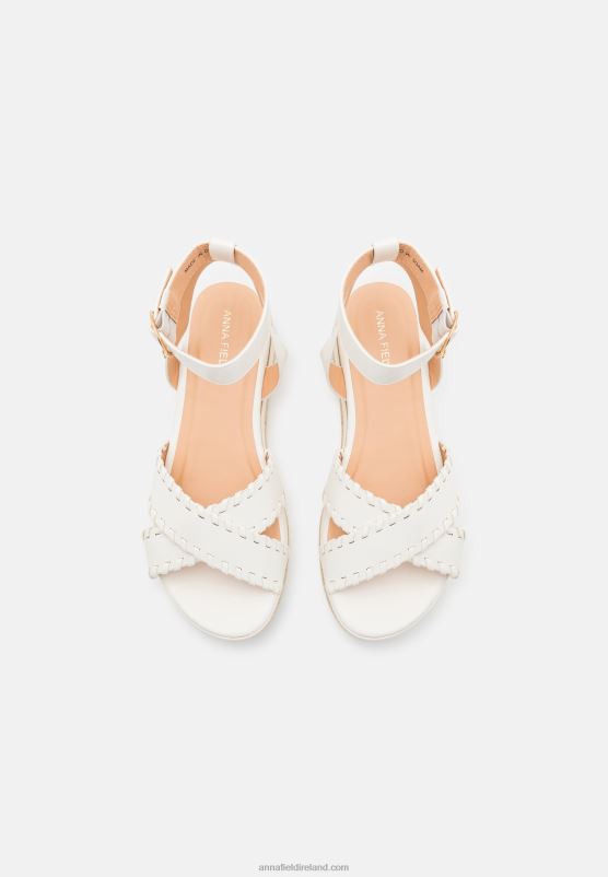 Z62T1493 Women Anna Field Platform Sandals White