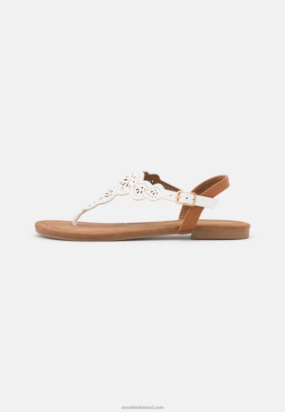 Z62T1496 Women Anna Field T-Bar Sandals White