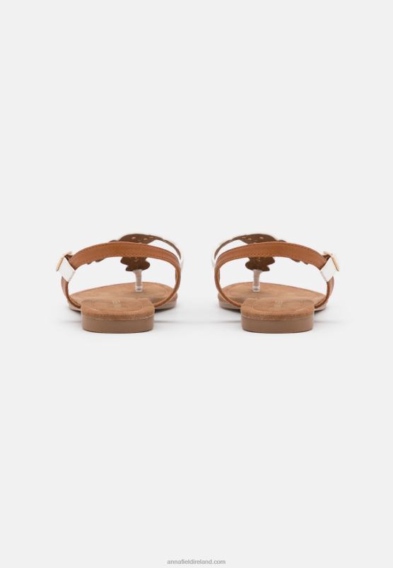 Z62T1496 Women Anna Field T-Bar Sandals White