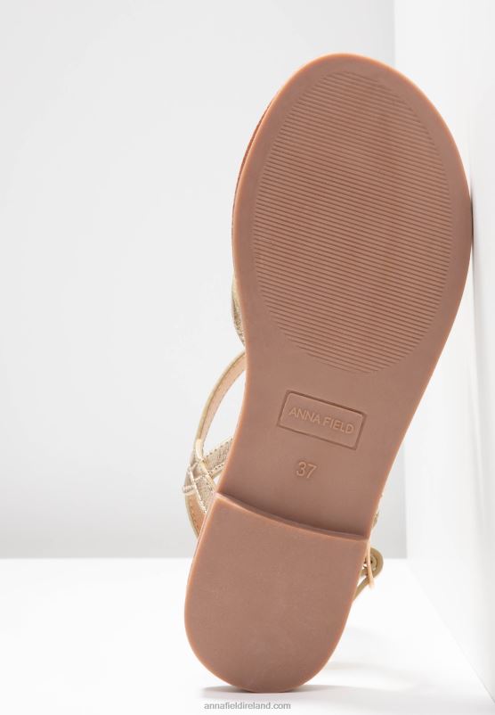 Z62T1499 Women Anna Field T-Bar Sandals Gold