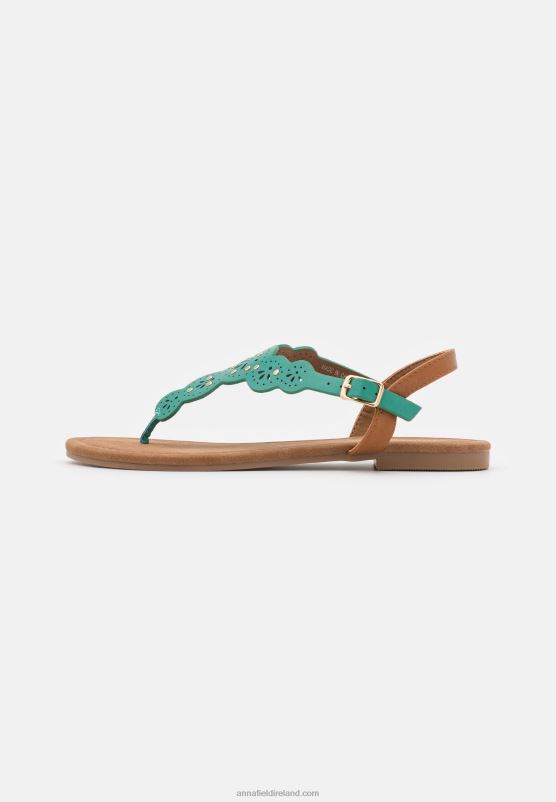 Z62T1502 Women Anna Field T-Bar Sandals Turquoise