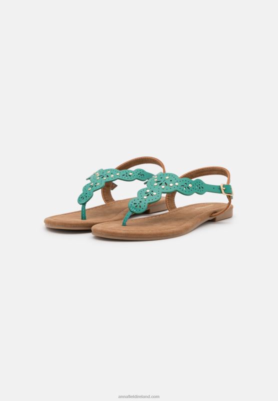 Z62T1502 Women Anna Field T-Bar Sandals Turquoise