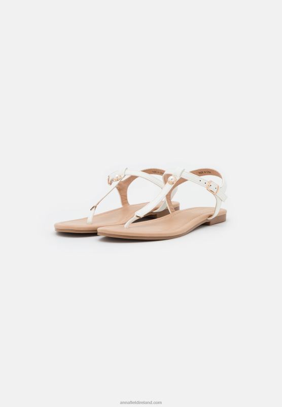 Z62T1505 Women Anna Field T-Bar Sandals White