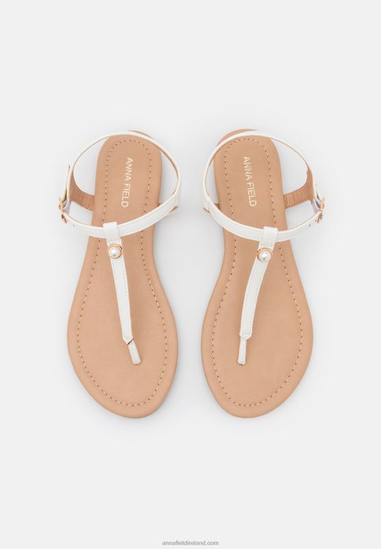 Z62T1505 Women Anna Field T-Bar Sandals White