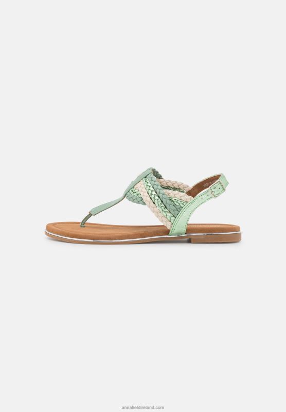 Z62T1514 Women Anna Field T-Bar Sandals Mint