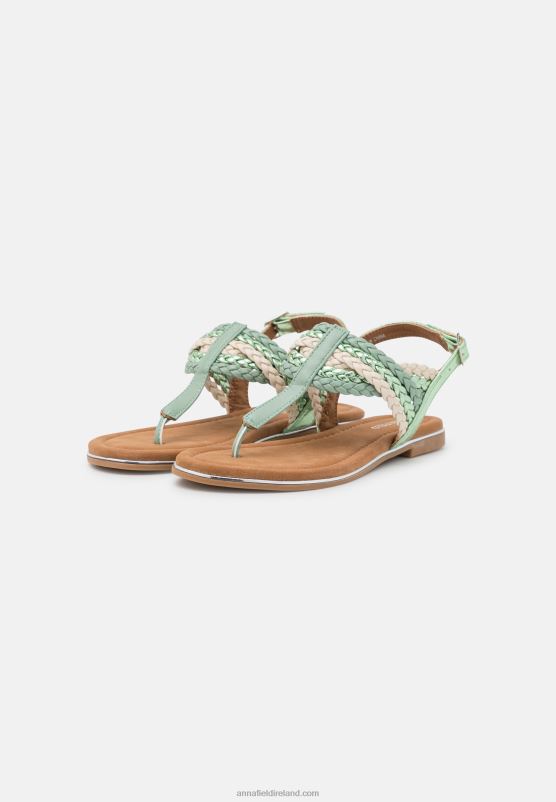 Z62T1514 Women Anna Field T-Bar Sandals Mint