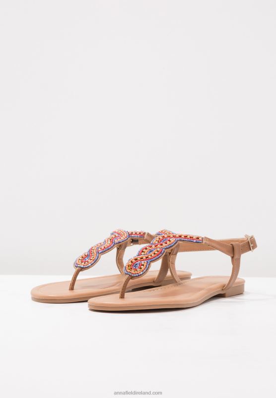 Z62T1519 Women Anna Field T-Bar Sandals Brown