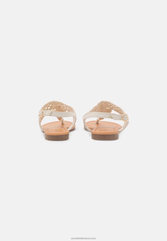 Z62T1524 Women Anna Field T-Bar Sandals Off-White