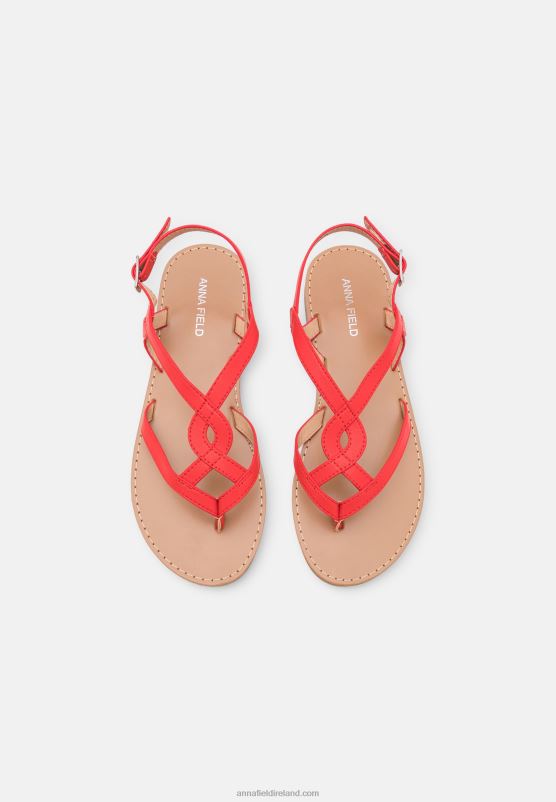 Z62T1525 Women Anna Field T-Bar Sandals Red